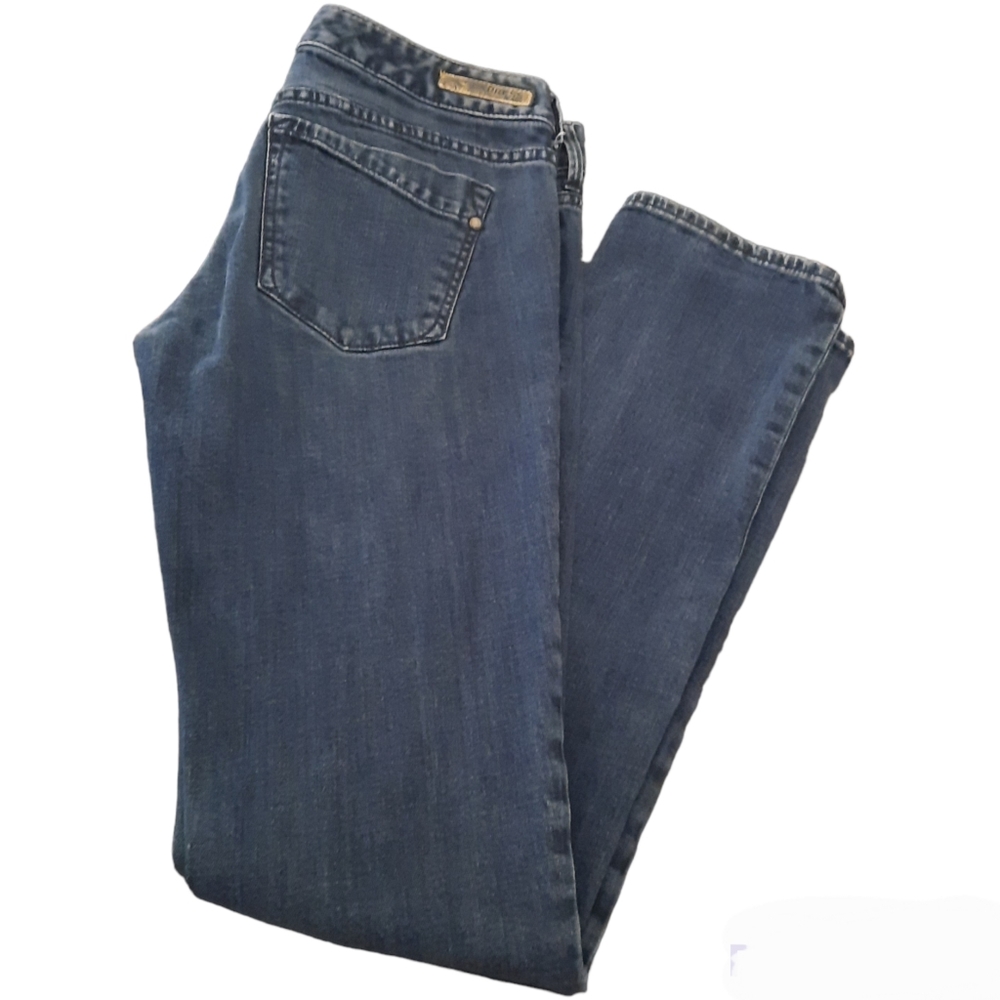 Express Straight Leg Stretch Low Rise Dark Wash Denim Jeans Size 4R